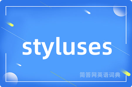 styluses是什么意思,styluses的中文翻译 styluses