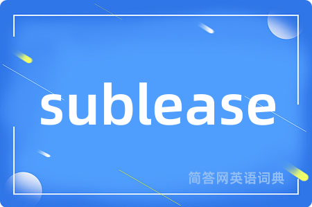 sublease