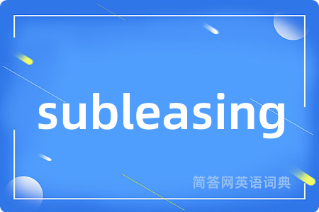 subleasing
