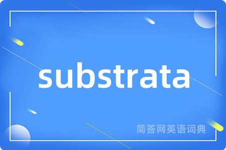 substrata是什么意思,substrata的中文翻译 substrata