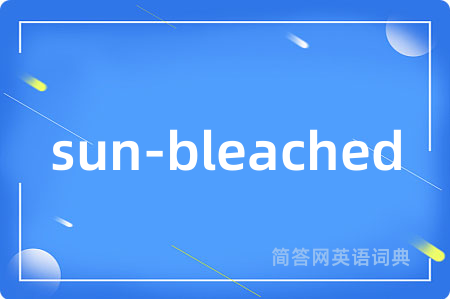 sun-bleached是什么意思,sun-bleached的中文翻译 sun-bleached