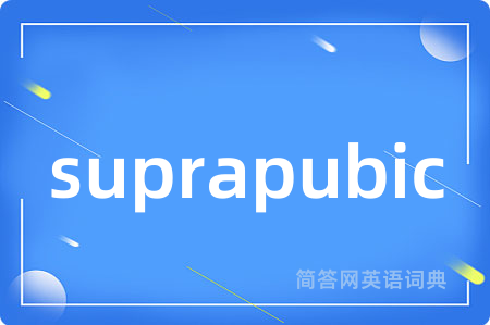 suprapubic