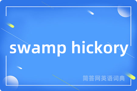 swamp hickory是什么意思,swamp hickory的中文翻译 swamp hickory