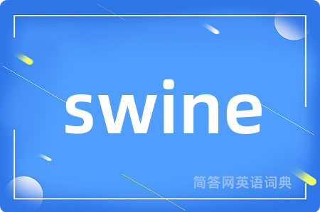 swine是什么意思,swine的中文翻译 swine