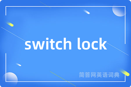 switch lock