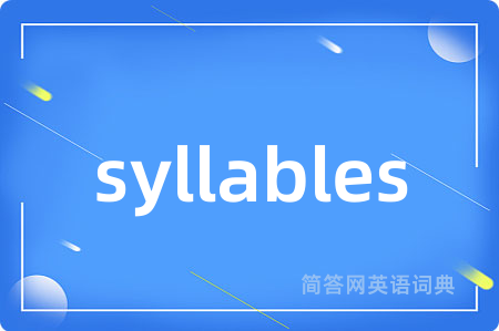 syllables
