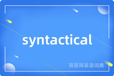 syntactical