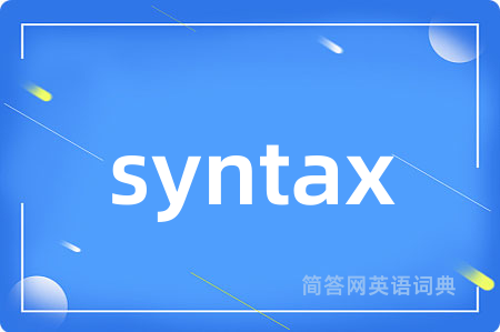 syntax
