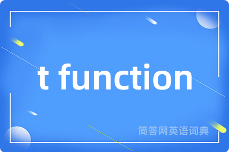 t function