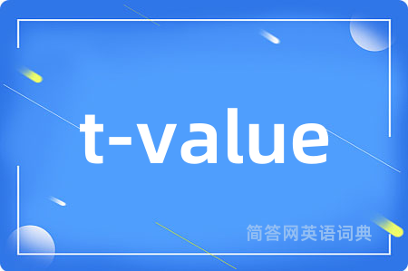 t-value