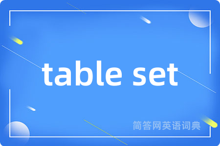 table set