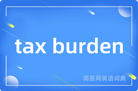 tax burden