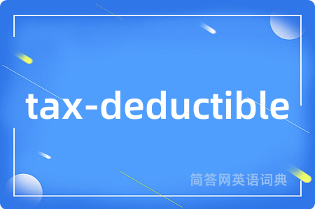 tax-deductible