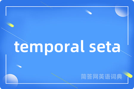 temporal seta是什么意思,temporal seta的中文翻译 temporal seta