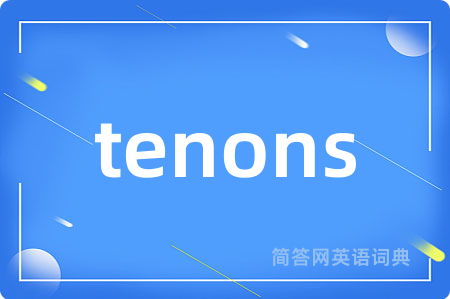 tenons是什么意思,tenons的中文翻译 tenons
