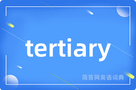 tertiary是什么意思,tertiary的中文翻译 tertiary