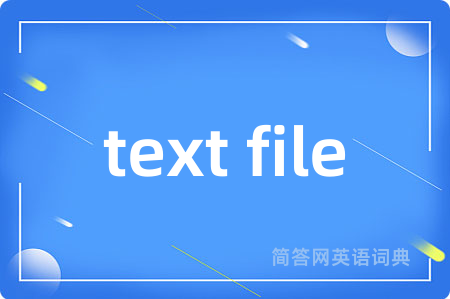 text file