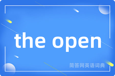 the open