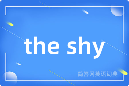 the shy是什么意思,the shy的中文翻译 the shy
