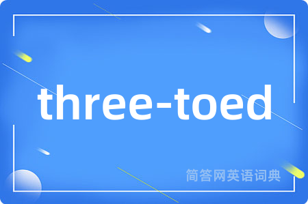 three-toed