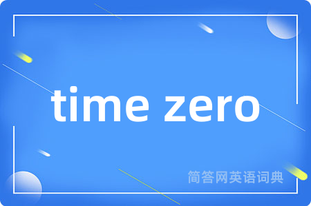 time zero