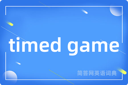 timed game