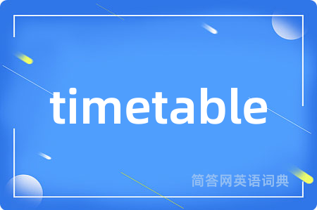 timetable