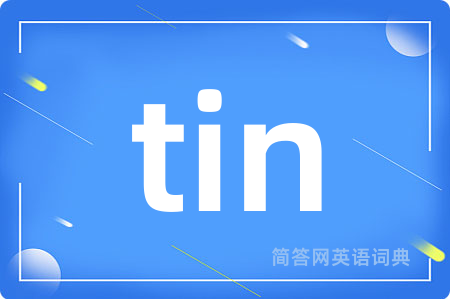 tin是什么意思,tin的中文翻译 tin