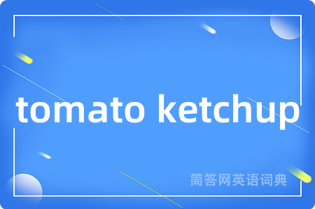 tomato ketchup是什么意思,tomato ketchup的中文翻译 tomato ketchup