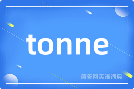 tonne是什么意思,tonne的中文翻译 tonne