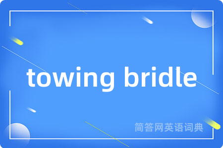 towing bridle是什么意思,towing bridle的中文翻译 towing bridle