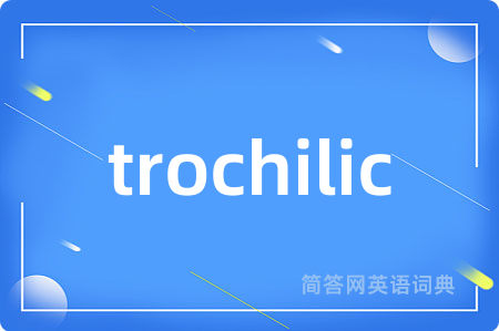 trochilic是什么意思,trochilic的中文翻译 trochilic