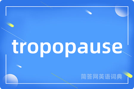 tropopause