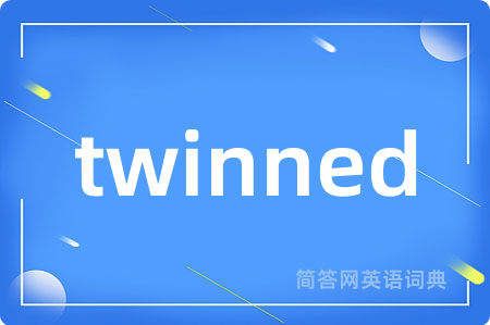 twinned是什么意思,twinned的中文翻译 twinned
