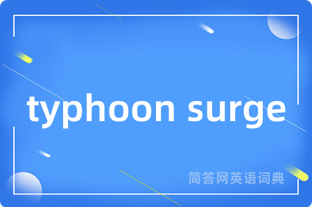 typhoon surge是什么意思,typhoon surge的中文翻译 typhoon surge