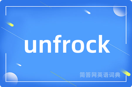 unfrock