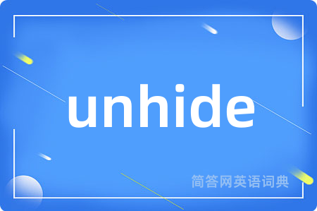 unhide