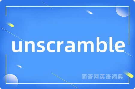 unscramble