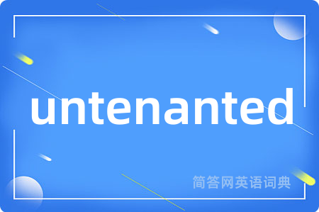 untenanted