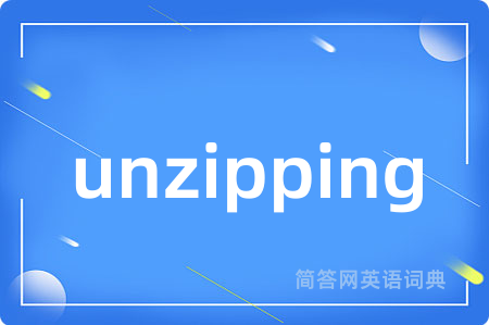 unzipping