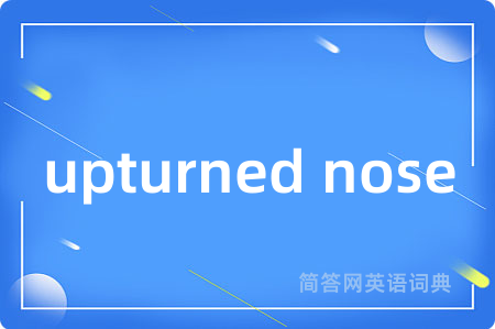 upturned nose是什么意思,upturned nose的中文翻译 upturned nose