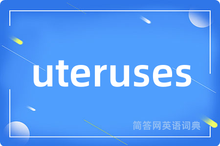 uteruses是什么意思,uteruses的中文翻译 uteruses