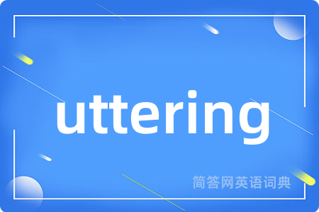 uttering