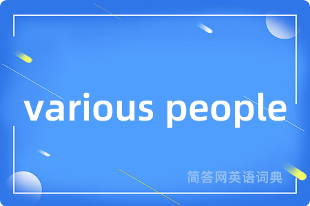 various people