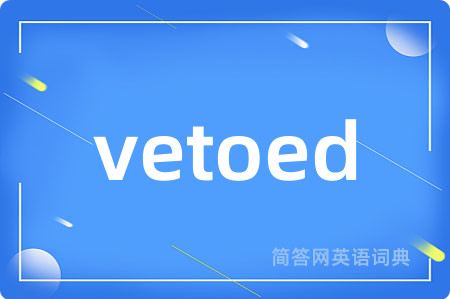 vetoed