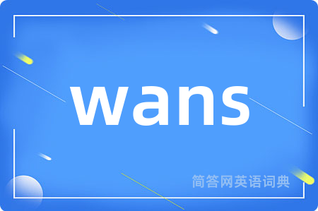 wans是什么意思,wans的中文翻译 wans