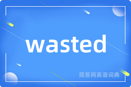 wasted是什么意思,wasted的中文翻译 wasted