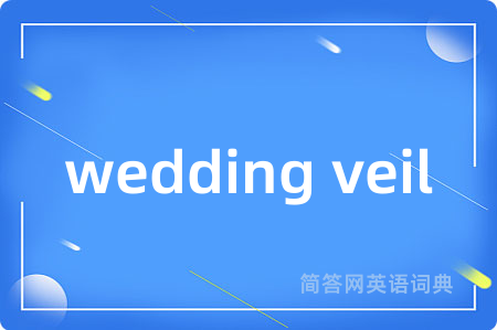 wedding veil是什么意思,wedding veil的中文翻译 wedding veil