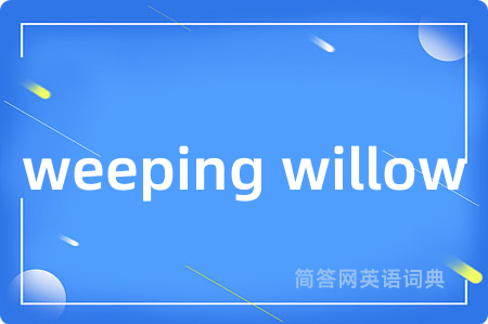 weeping willow是什么意思,weeping willow的中文翻译 weeping willow