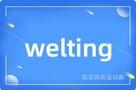 welting是什么意思,welting的中文翻译 welting